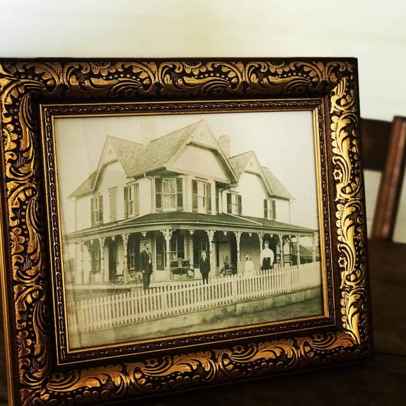 The Ivey House historic photo in frame